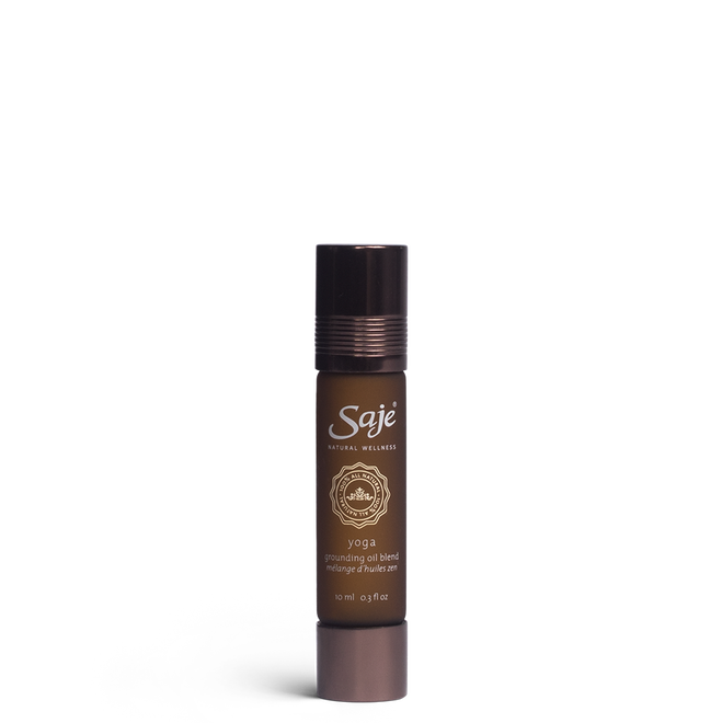 Saje Yoga Grounding Oil Blend Calm Superpower Find Center Mindfulness 10ml NEW