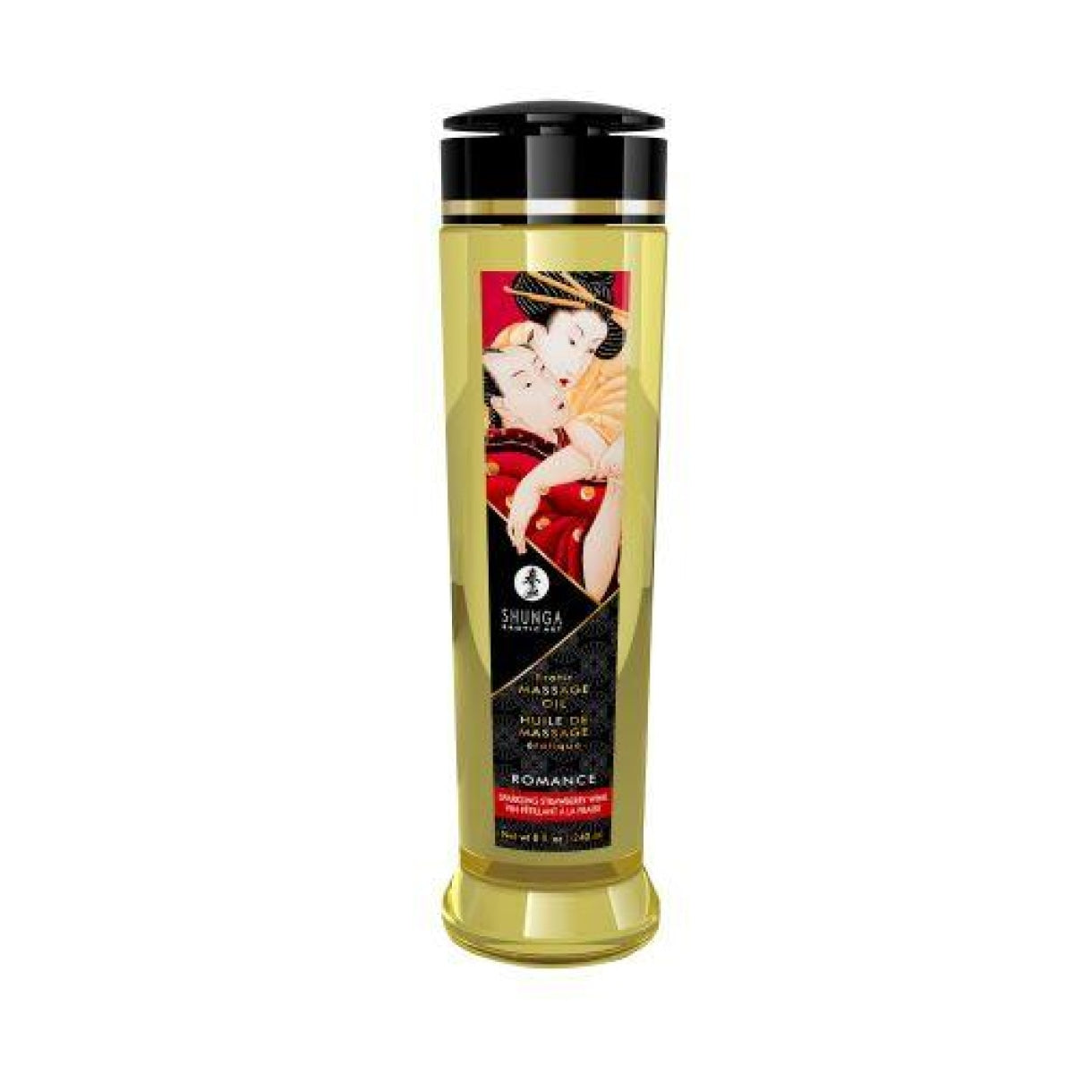 Massage Oil Romance Sparkling Strawberry Wine Intimates Adult Boutique
